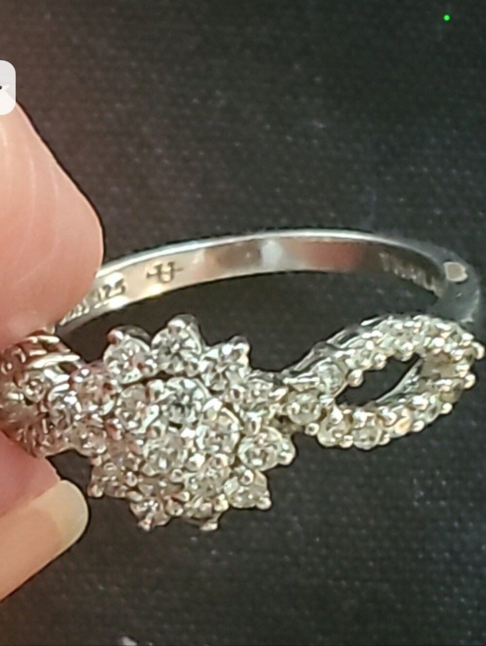 JBK Monte Carlo CZ Cluster Ring 925 Sterling Uncas